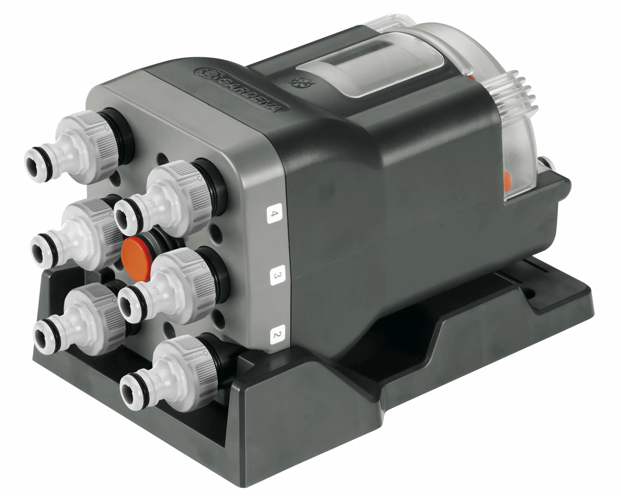 Gardena Distributore Automatico d'Acqua a 6 Vie: per Controllare Fino a 6 Linee di Irrigazione Abbinato al Computer Master, Ideale per Impianti con Poca Pressione (1197-20)