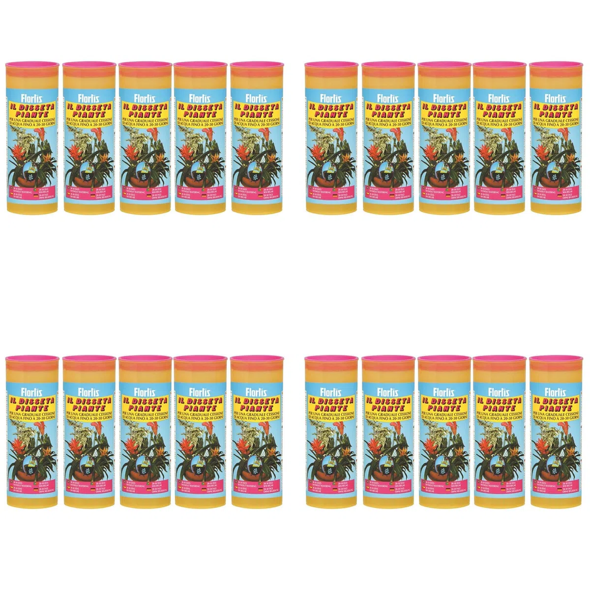 OFFERTA 20 DISSETA PIANTE GEL FLORTIS PER IRRIGAZIONE 20 30 GIORNI FIORI VACANZE