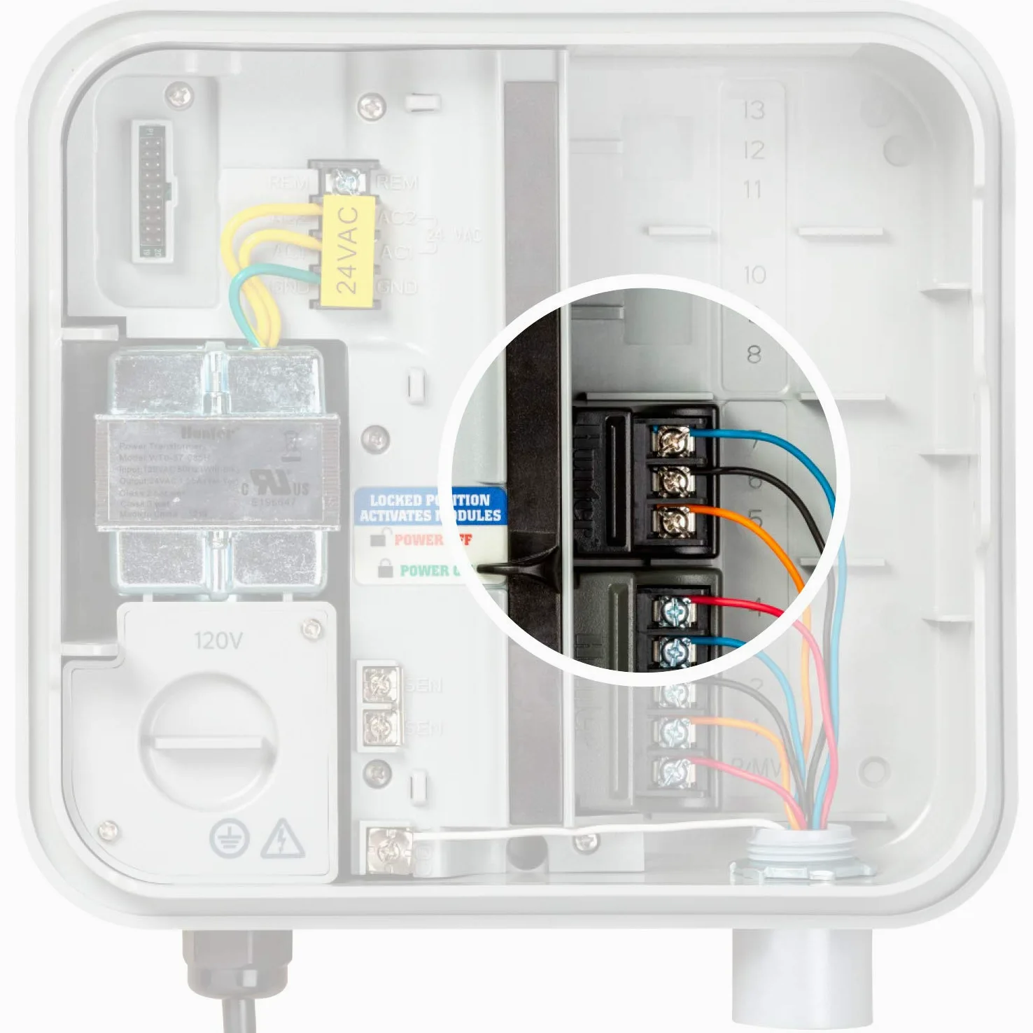 Hunter Industries Modulo PCM300 PCM-300 a 3 stazioni per controller di irrigazione Pro-C e HPC, nero