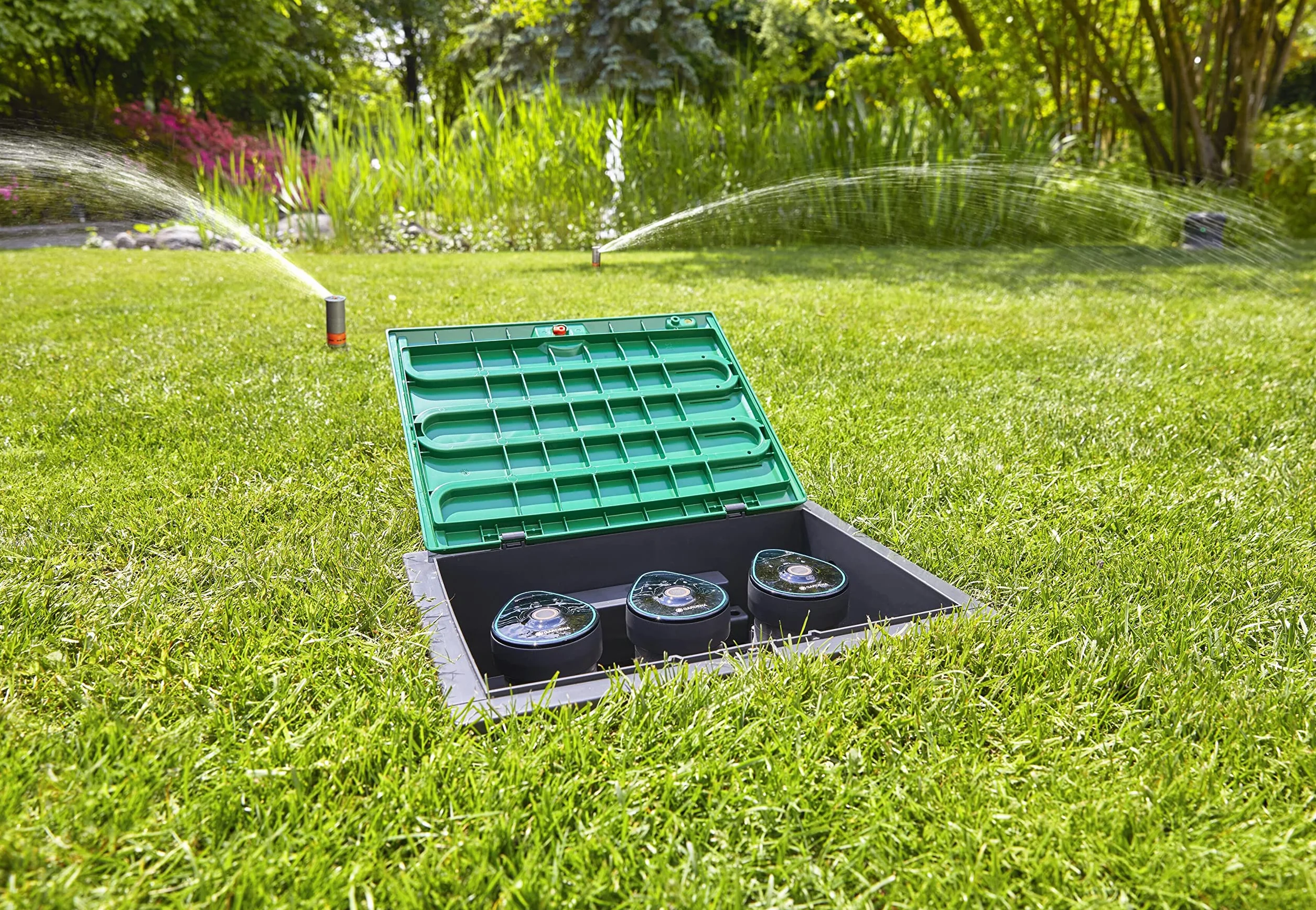 Gardena Valvola cordless 9 V: Per il controllo automatico dell'irrigazione, senza fili, apertura e chiusura manuale della valvola (1251-20)