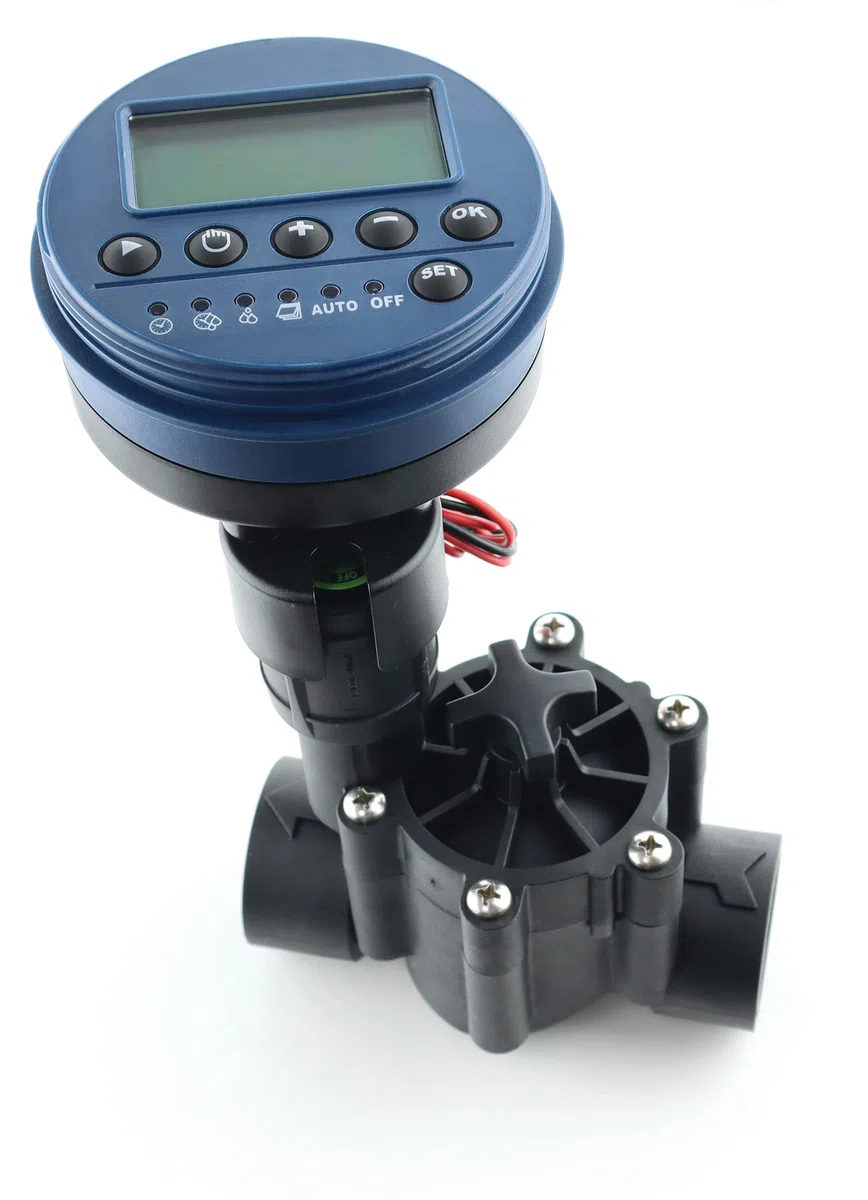 Aqua Control - Programmatore Digitale d'Irrigazione con Elettrovalvola di Solenoide Latch. Con 2 Programmi d'Irrigazione Indipendenti. Programmatore con valvola per Pozzetto